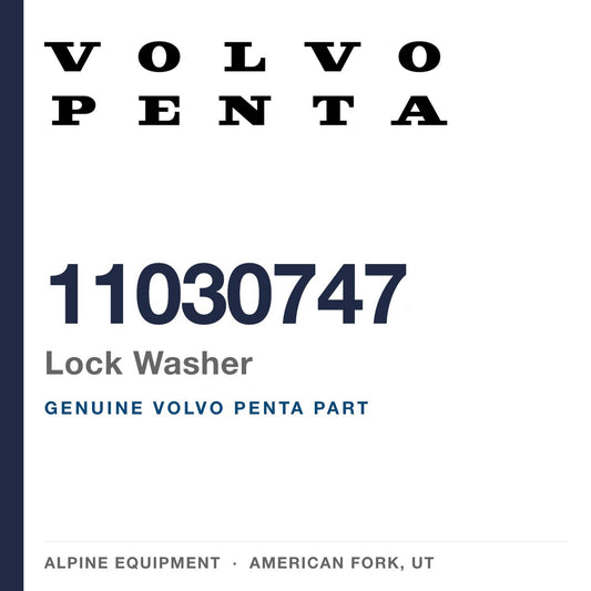 Volvo Penta 11030747 Lock Washer — genuine part from Alpine Equipment, American Fork UT