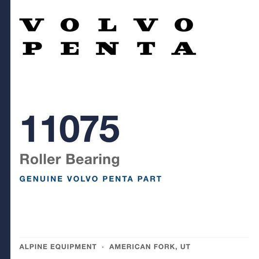 Volvo Penta 11075 Roller Bearing — genuine part from Alpine Equipment, American Fork UT