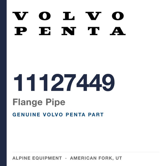 Volvo Penta 11127449 Flange Pipe — genuine part from Alpine Equipment, American Fork UT