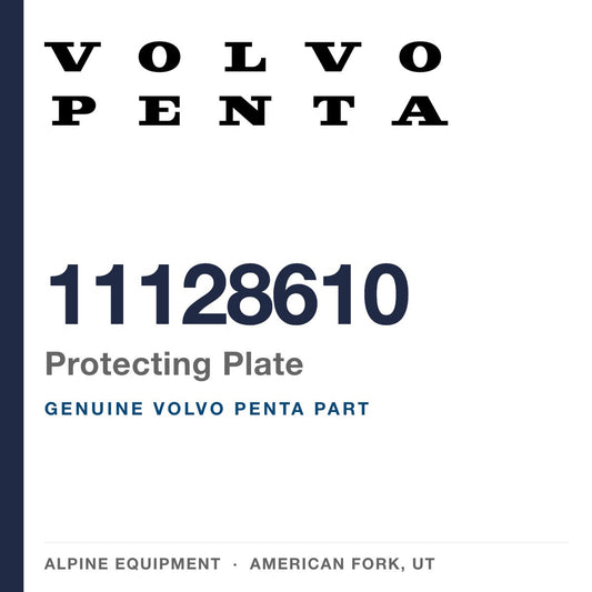Volvo Penta 11128610 Protecting Plate — genuine part from Alpine Equipment, American Fork UT