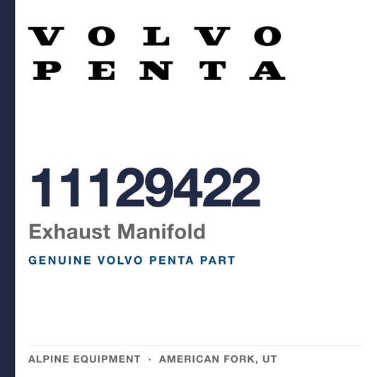 Volvo Penta 11129422 Exhaust Manifold — genuine part from Alpine Equipment, American Fork UT