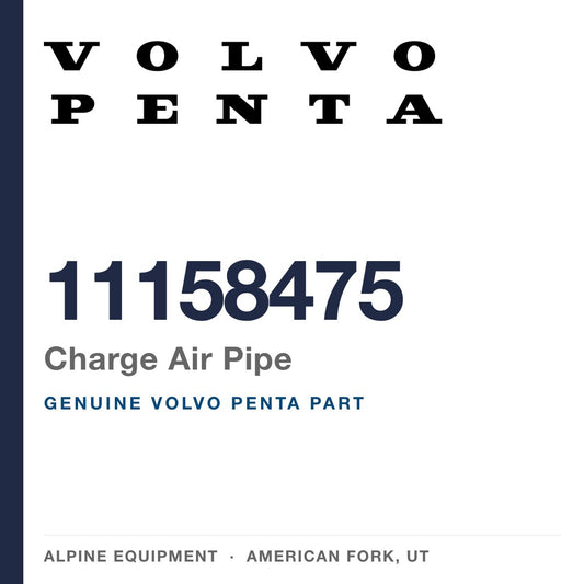 Volvo Penta 11158475 Charge Air Pipe — genuine part from Alpine Equipment, American Fork UT