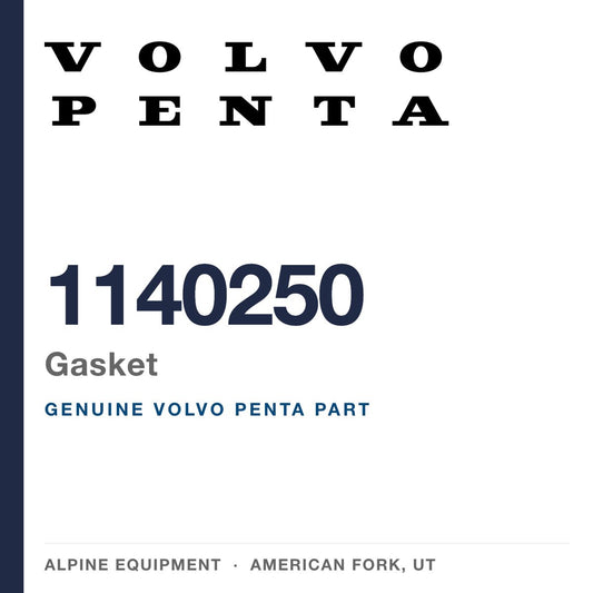 Volvo Penta 1140250 Gasket — genuine part from Alpine Equipment, American Fork UT