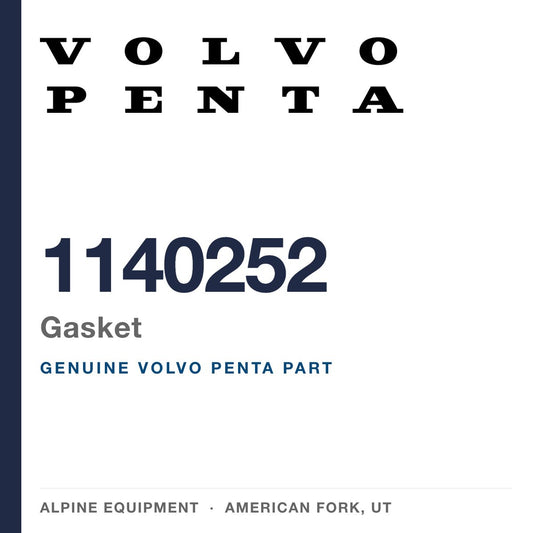 Volvo Penta 1140252 Gasket — genuine part from Alpine Equipment, American Fork UT