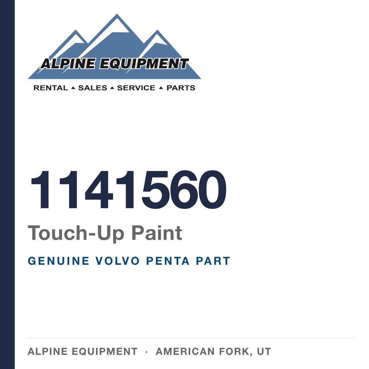 Volvo Penta 1141560 Touch-Up Paint — genuine part from Alpine Equipment, American Fork UT