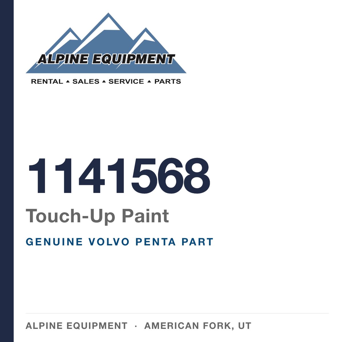 Volvo Penta 1141568 Touch-Up Paint — genuine part from Alpine Equipment, American Fork UT