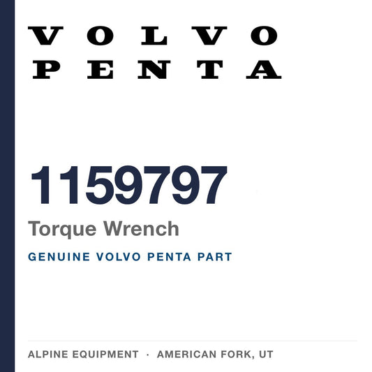 Volvo Penta 1159797 Torque Wrench — genuine part from Alpine Equipment, American Fork UT