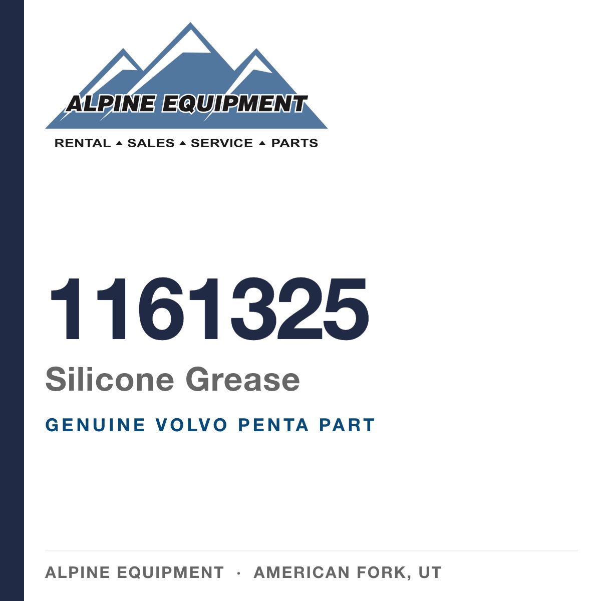 Volvo Penta 1161325 Silicone Grease — genuine part from Alpine Equipment, American Fork UT
