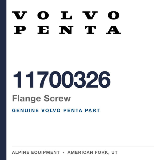 Volvo Penta 11700326 Flange Screw — genuine part from Alpine Equipment, American Fork UT