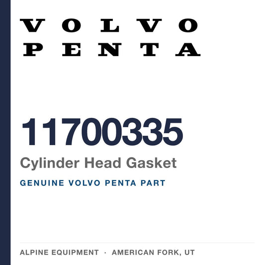Volvo Penta 11700335 Cylinder Head Gasket — genuine part from Alpine Equipment, American Fork UT