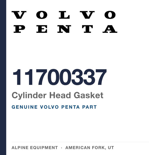 Volvo Penta 11700337 Cylinder Head Gasket — genuine part from Alpine Equipment, American Fork UT