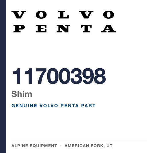 Volvo Penta 11700398 Shim — genuine part from Alpine Equipment, American Fork UT