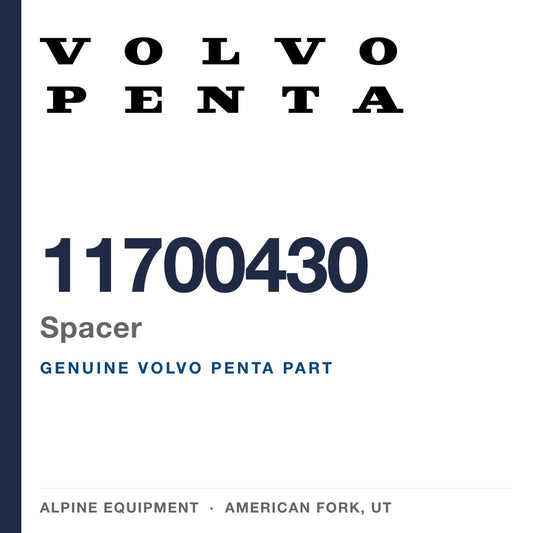Volvo Penta 11700430 Spacer — genuine part from Alpine Equipment, American Fork UT