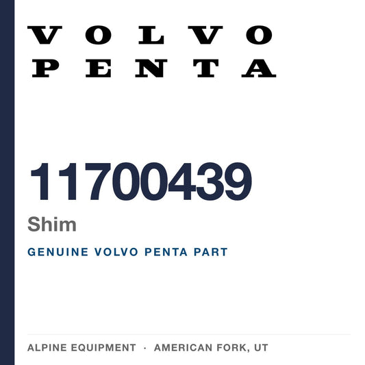 Volvo Penta 11700439 Shim — genuine part from Alpine Equipment, American Fork UT