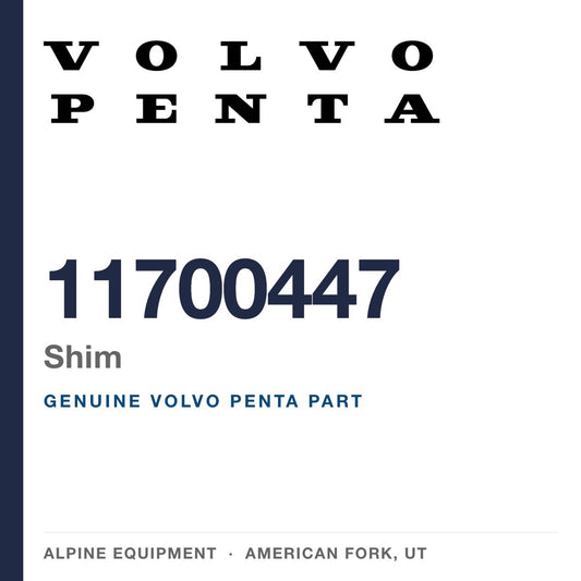 Volvo Penta 11700447 Shim — genuine part from Alpine Equipment, American Fork UT