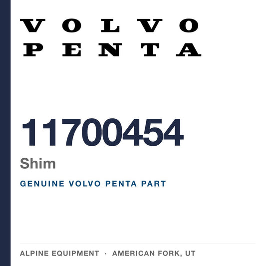 Volvo Penta 11700454 Shim — genuine part from Alpine Equipment, American Fork UT