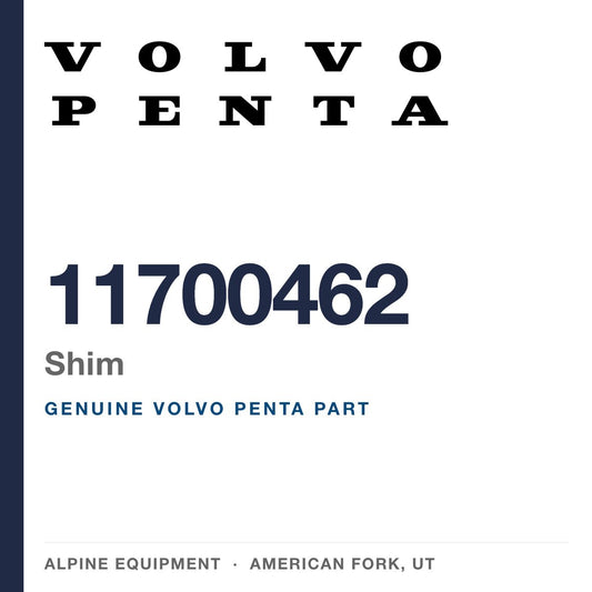 Volvo Penta 11700462 Shim — genuine part from Alpine Equipment, American Fork UT