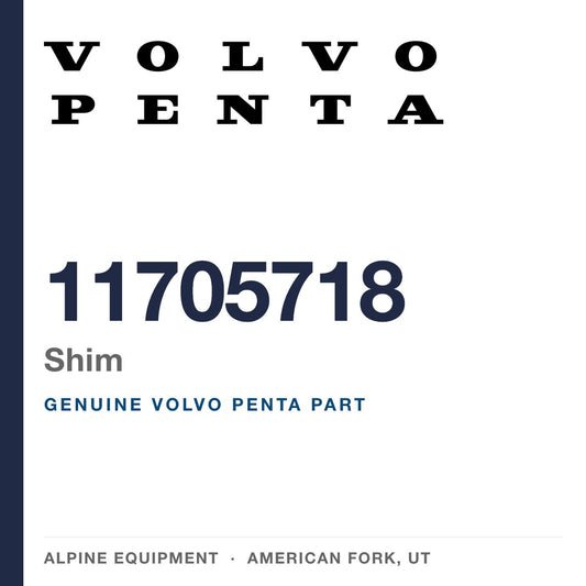 Volvo Penta 11705718 Shim — genuine part from Alpine Equipment, American Fork UT