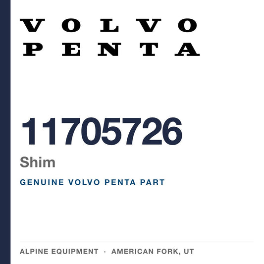 Volvo Penta 11705726 Shim — genuine part from Alpine Equipment, American Fork UT