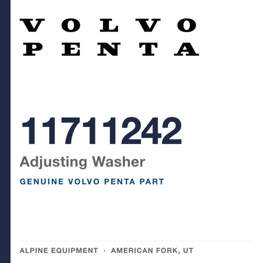 Volvo Penta 11711242 Adjusting Washer — genuine part from Alpine Equipment, American Fork UT