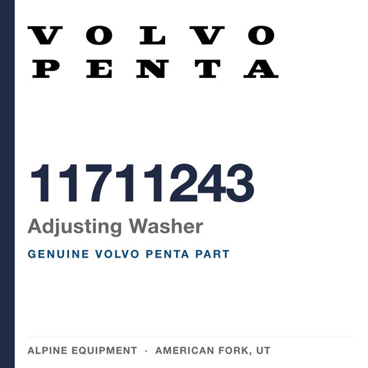 Volvo Penta 11711243 Adjusting Washer — genuine part from Alpine Equipment, American Fork UT