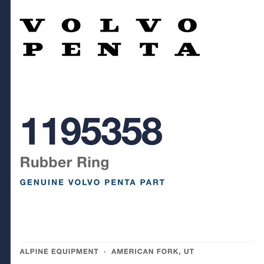 Volvo Penta 1195358 Rubber Ring — genuine part from Alpine Equipment, American Fork UT