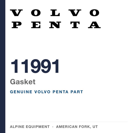 Volvo Penta 11991 Gasket — genuine part from Alpine Equipment, American Fork UT