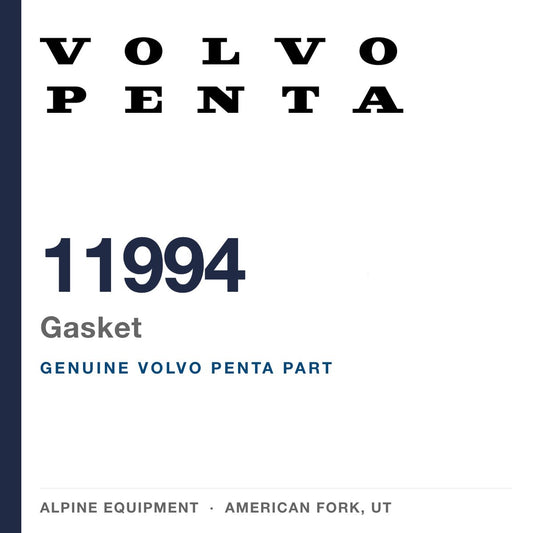 Volvo Penta 11994 Gasket — genuine part from Alpine Equipment, American Fork UT