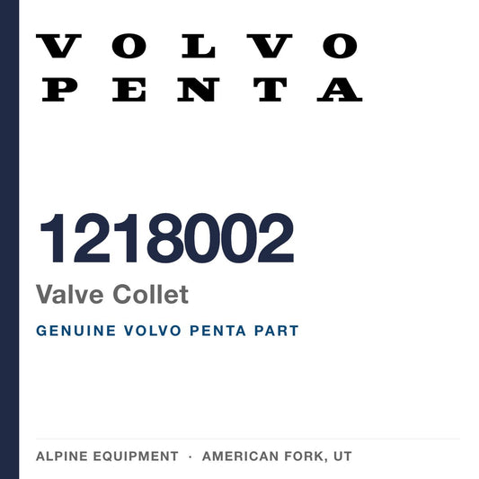 Volvo Penta 1218002 Valve Collet — genuine part from Alpine Equipment, American Fork UT