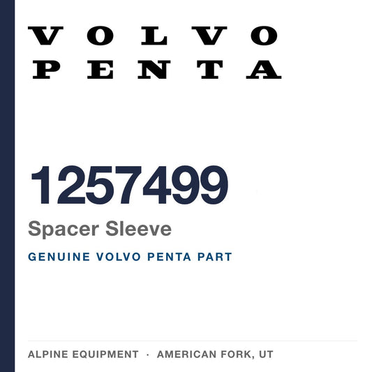 Volvo Penta 1257499 Spacer Sleeve — genuine part from Alpine Equipment, American Fork UT