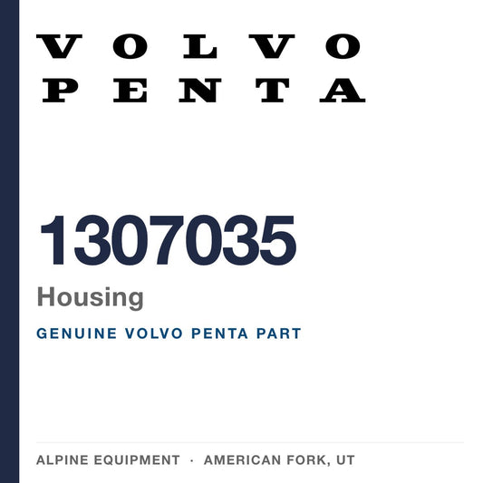 Volvo Penta 1307035 Housing — genuine part from Alpine Equipment, American Fork UT