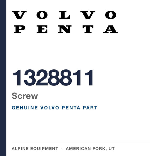 Volvo Penta 1328811 Screw — genuine part from Alpine Equipment, American Fork UT