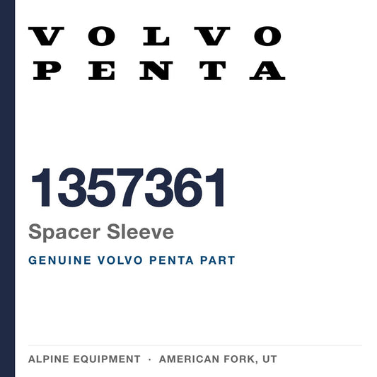 Volvo Penta 1357361 Spacer Sleeve — genuine part from Alpine Equipment, American Fork UT