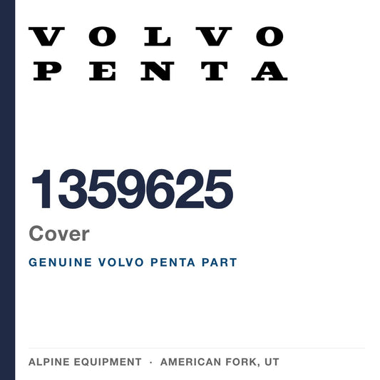 Volvo Penta 1359625 Cover — genuine part from Alpine Equipment, American Fork UT