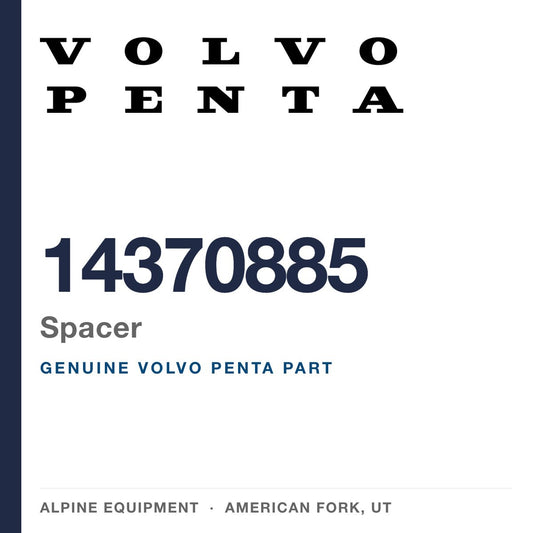 Volvo Penta 14370885 Spacer — genuine part from Alpine Equipment, American Fork UT