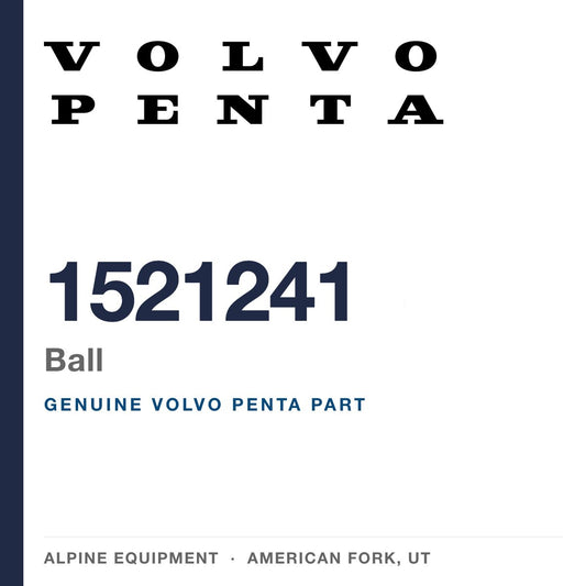 Volvo Penta 1521241 Ball — genuine part from Alpine Equipment, American Fork UT