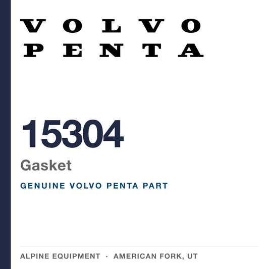 Volvo Penta 15304 Gasket — genuine part from Alpine Equipment, American Fork UT