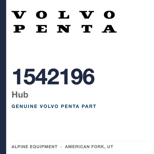 Volvo Penta 1542196 Hub — genuine part from Alpine Equipment, American Fork UT