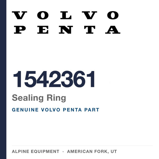 Volvo Penta 1542361 Sealing Ring — genuine part from Alpine Equipment, American Fork UT
