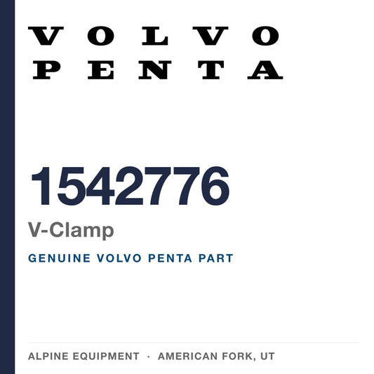 Volvo Penta 1542776 V-Clamp — genuine part from Alpine Equipment, American Fork UT