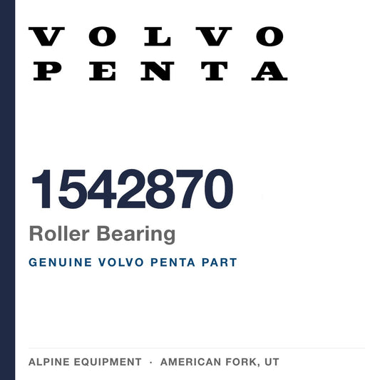 Volvo Penta 1542870 Roller Bearing — genuine part from Alpine Equipment, American Fork UT
