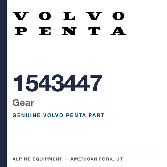 Volvo Penta 1543447 Gear — genuine part from Alpine Equipment, American Fork UT