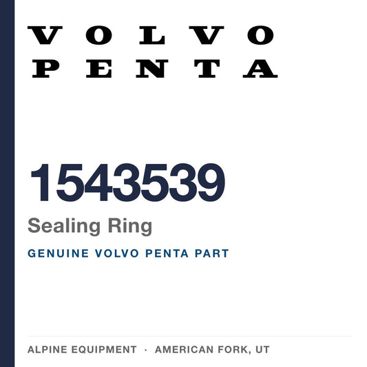 Volvo Penta 1543539 Sealing Ring — genuine part from Alpine Equipment, American Fork UT