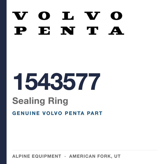 Volvo Penta 1543577 Sealing Ring — genuine part from Alpine Equipment, American Fork UT