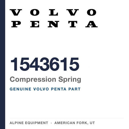 Volvo Penta 1543615 Compression Spring — genuine part from Alpine Equipment, American Fork UT