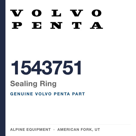 Volvo Penta 1543751 Sealing Ring — genuine part from Alpine Equipment, American Fork UT