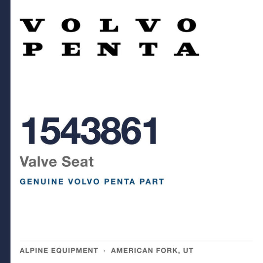 Volvo Penta 1543861 Valve Seat — genuine part from Alpine Equipment, American Fork UT