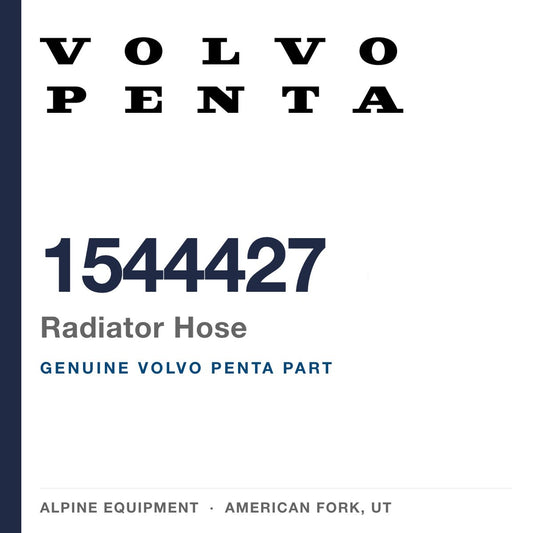 Volvo Penta 1544427 Radiator Hose — genuine part from Alpine Equipment, American Fork UT
