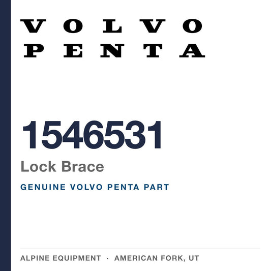 Volvo Penta 1546531 Lock Brace — genuine part from Alpine Equipment, American Fork UT