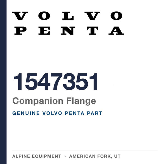 Volvo Penta 1547351 Companion Flange — genuine part from Alpine Equipment, American Fork UT